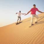 Merzouga desert sand boarding