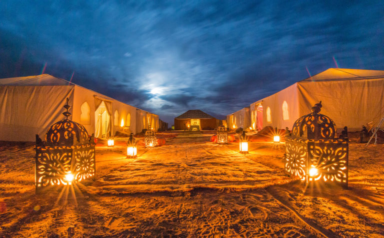 Desert camp in Merzouga, Morocco